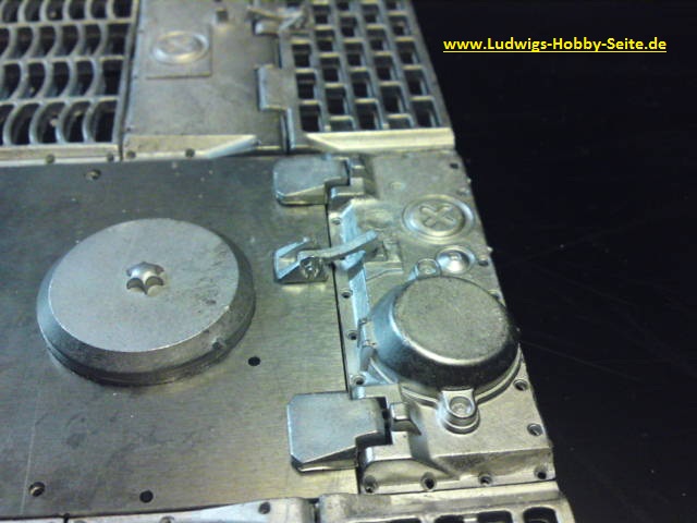 DioramaFreakTiger 1/16 Motor Abdeckung Motordeck Lüftung Gitter Metal